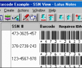 Barcode LotusScript for Lotus Notes and Approach Screenshot 0