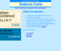 Hilbert Condensed Font TT Screenshot 0