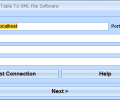 MySQL Export Table To XML File Software Screenshot 0