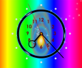 Rainbow Clock ScreenSaver Screenshot 0