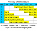 12 Hour Schedules for 7 Days a Week Screenshot 0