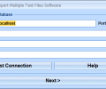 PostgreSQL Import Multiple Text Files Software Screenshot 0