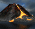 Active Volcano 3D Screensaver Screenshot 0