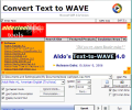 Aldo's Text-to-WAVE Screenshot 0