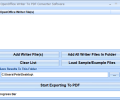 OpenOffice Writer To PDF Converter Software Screenshot 0