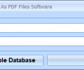 MS Access Save Reports As PDF Files Software Screenshot 0