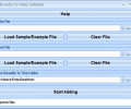 Add Audio To Video Software Screenshot 0