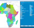 Africa Interactive Map Quiz Software Screenshot 0